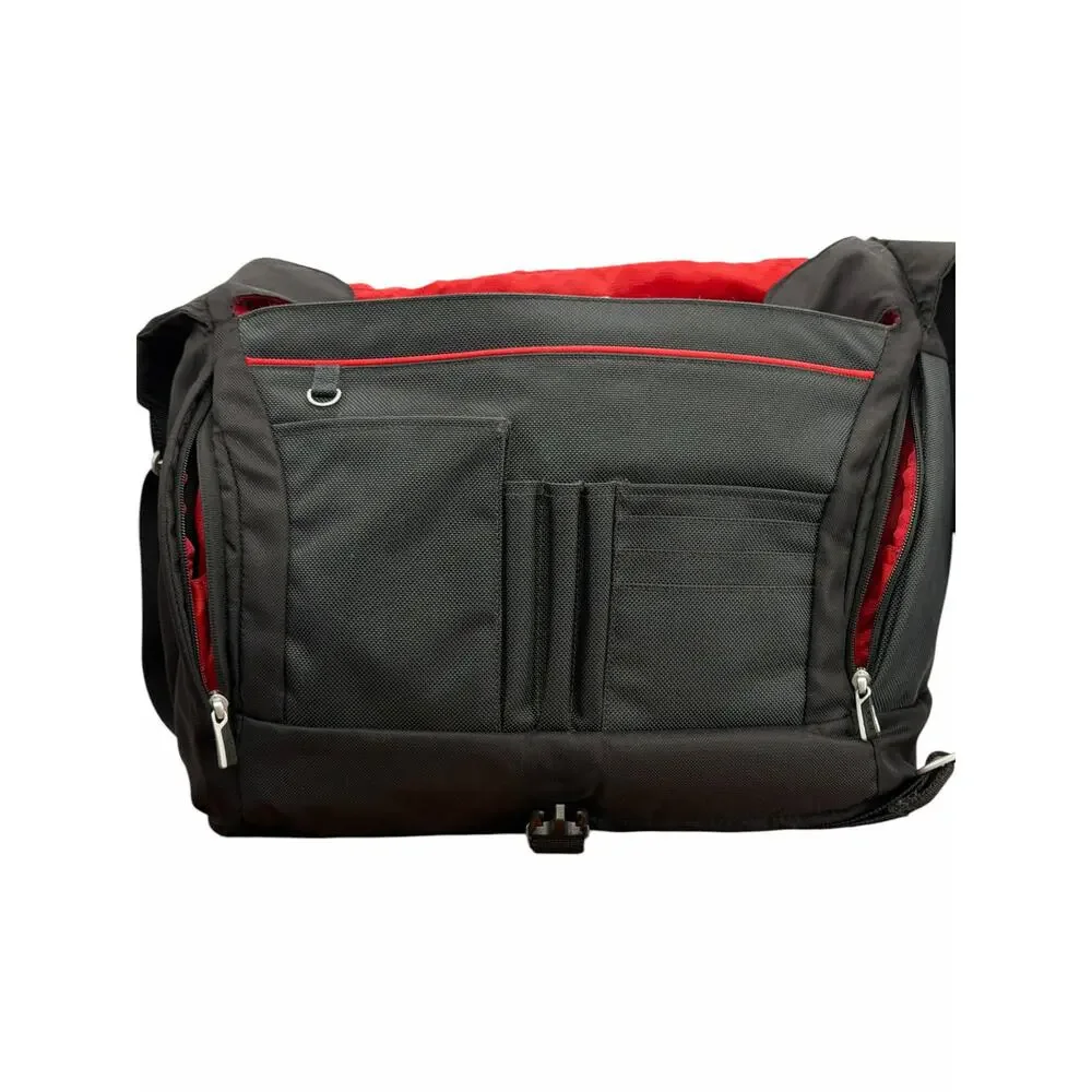 TUMI T-TECH 16” Expandable Messenger Bag‎  Laptop Nylon Shoulder Black Bag 5112D